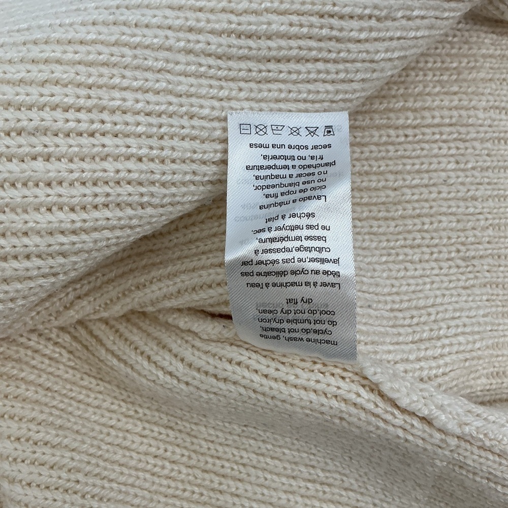 Danielle Bernstein Ladies Oversized Cream Knit Cardigan Sweater - Picture 4 of 8